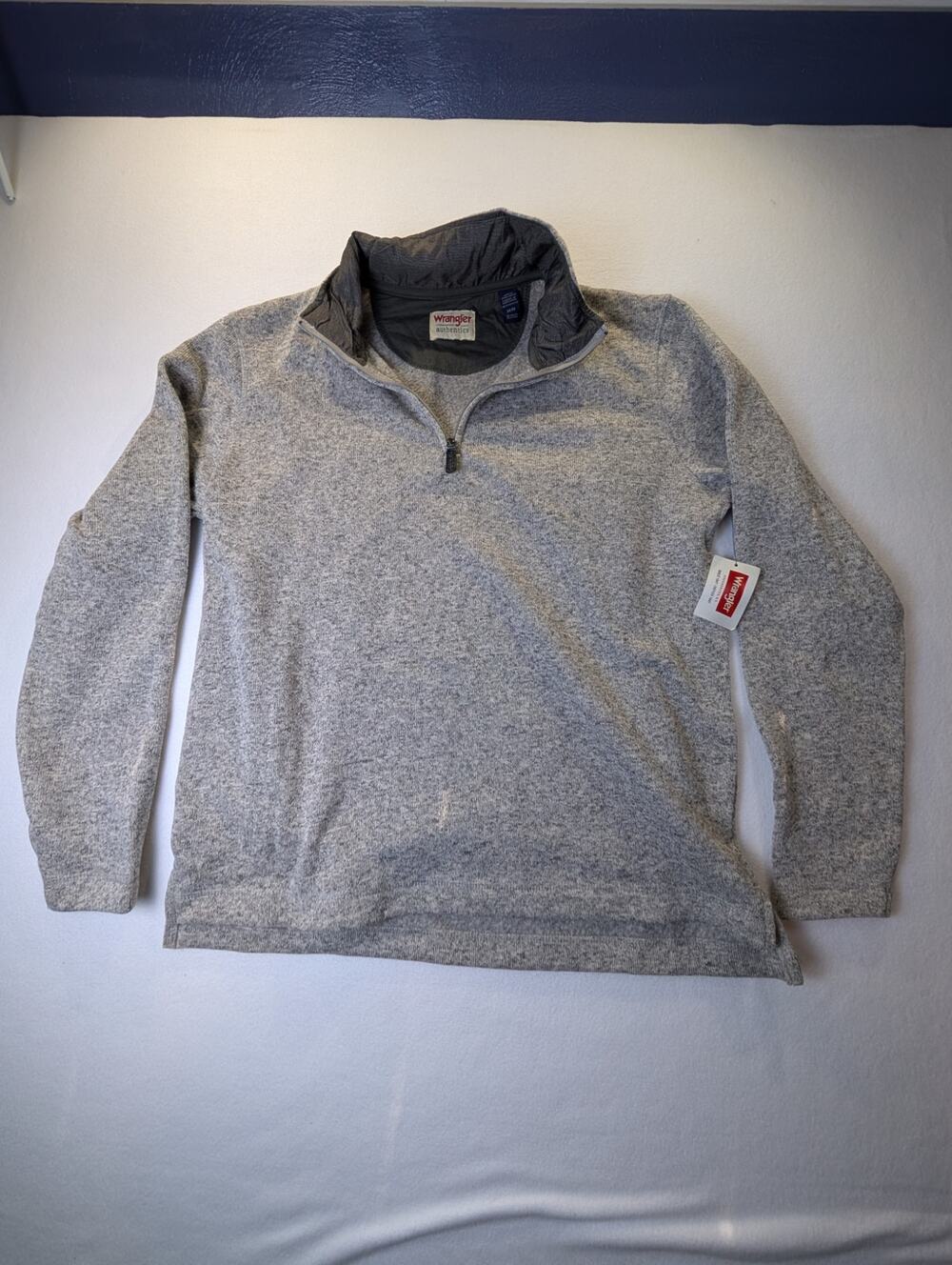 Wrangler Authentics Men's Fleece Quarter-Zip Pullover Size Medium